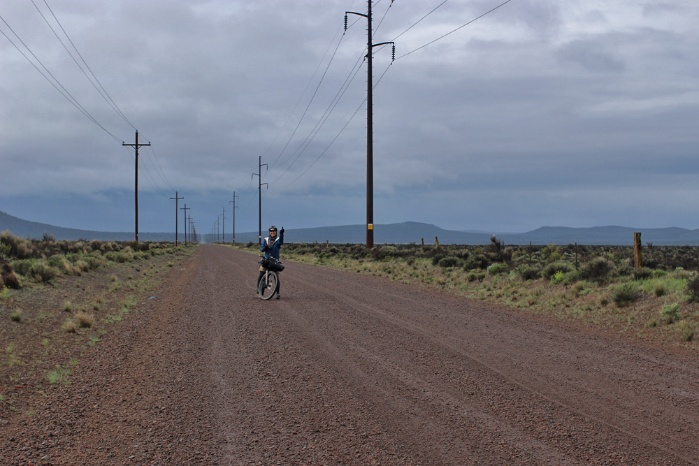  It was cold, we were trying to catch up to Jason and crew who were rumored to have camped in Fort Rock the prior night, and Howard's gesture encapsulates our pre-coffee feelings about the morning. 
