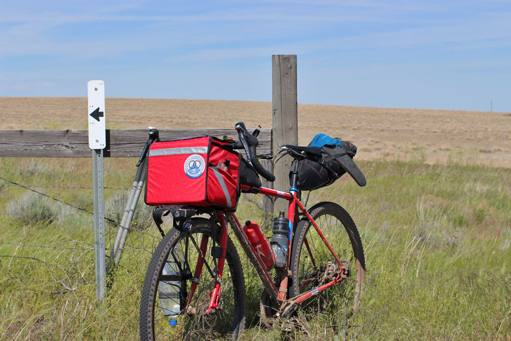  No place to go but forward, Hwy 97 between Grass Valley and Shaniko. 
