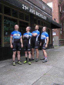 Awkward team photo, just like the pros.