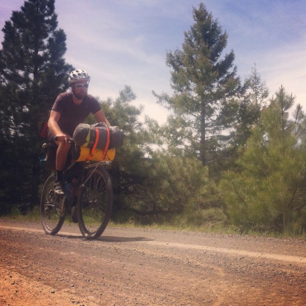 Tyler shredding the 10 mile gravel descent out of the Ochocos