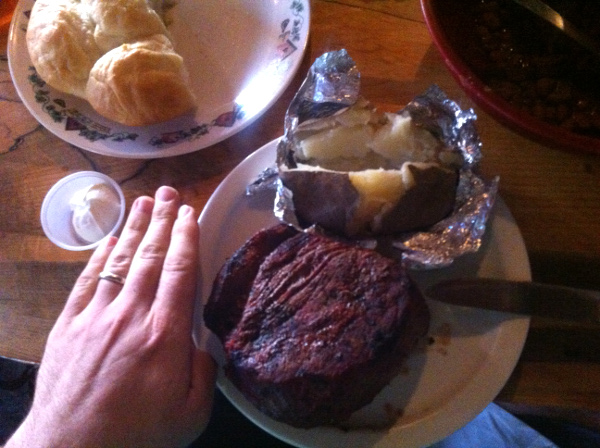 32oz steak. This was also breakfast and lunch on day two